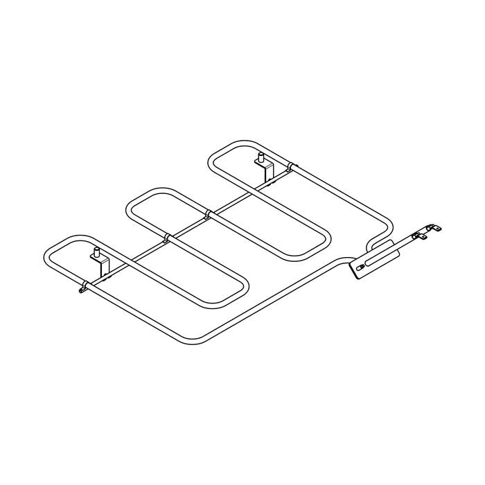 Rezistență 1000W + 1700W pentru aragaz Zanussi – cod 140089344158, 2 / 3