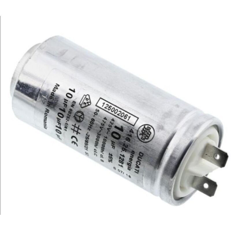Condensator 10µF cu cablu pentru mașina de spălat