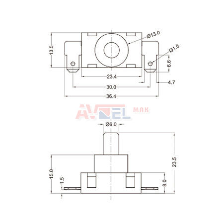 Întrerupător aspirator DeLonghi – cod 5211410061, 2 / 2