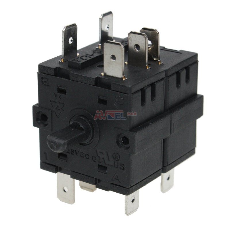 Comutator cuptor DeLonghi – cod FZ31-9 / AT6251220190 (original), 1 / 3