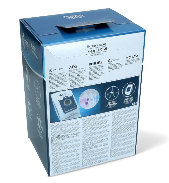 Saci aspirator Philips E201SM S-BAG 9001684811 Original 12 bucăți