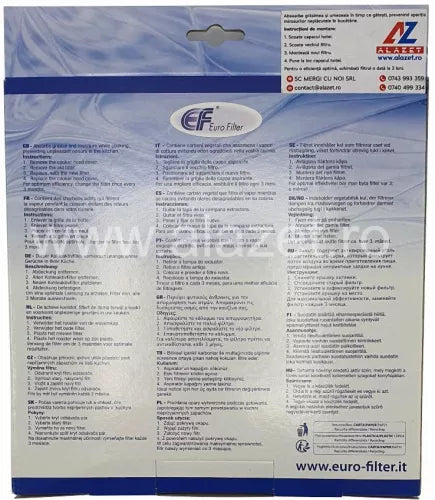 Filtru carbon Eurofilter T15 pentru hotă (original)