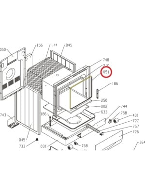 Garnitură pentru aragaz Gorenje – cod 593515 (original), 2 / 3
