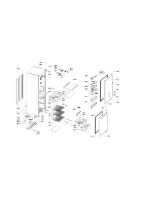 Garnitură frigider Whirlpool – cod 481246668938 / C00311635 (original), 3 / 3