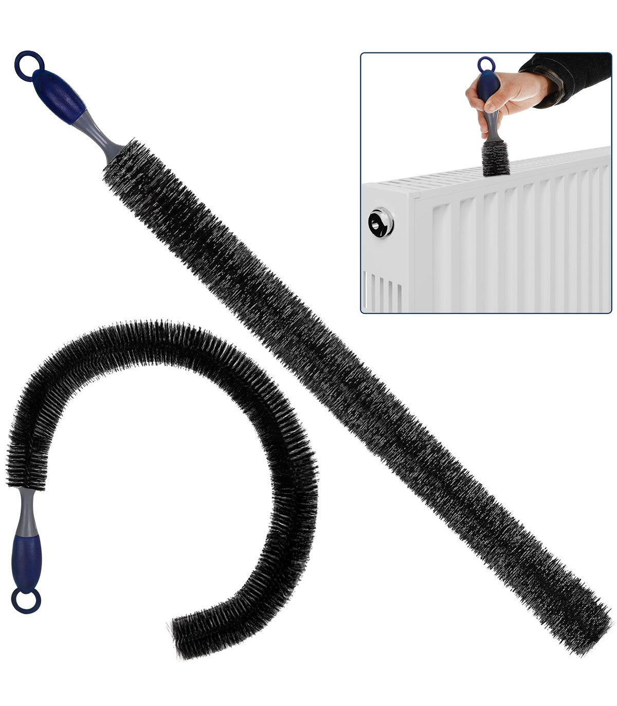 Perie aspirator flexibilă pentru curățat caloriferul – cod 2030224, 1 / 3