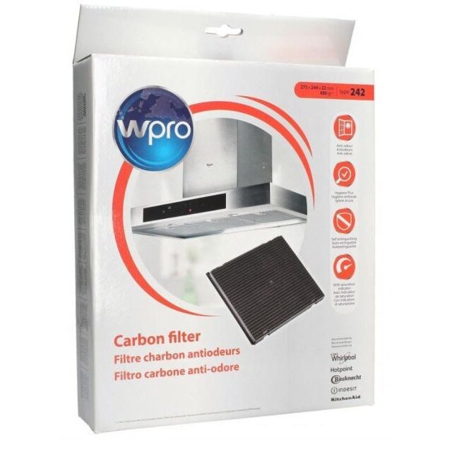 Filtru carbon 27X24 Indesit – cod C00308181 / C00298735 / C00385611, 1 / 3