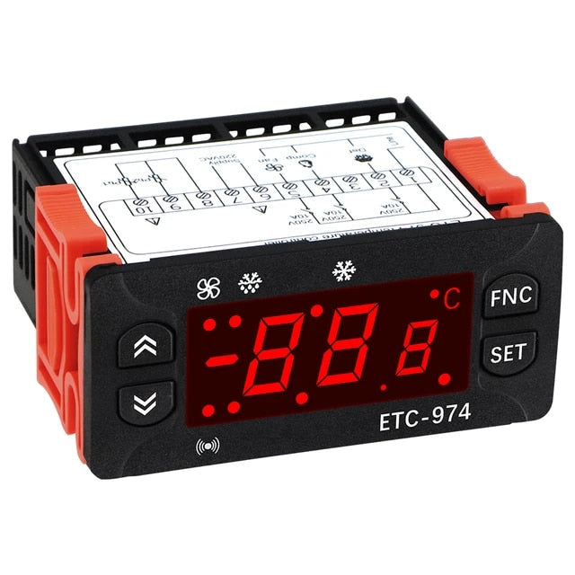 ETC-974 Termostat digital cu 2 NTC 10A, 1 / 3