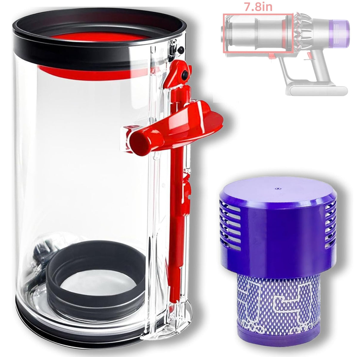 Rezervor praf aspirator Dyson – cod 965443-01 (original), 2 / 3