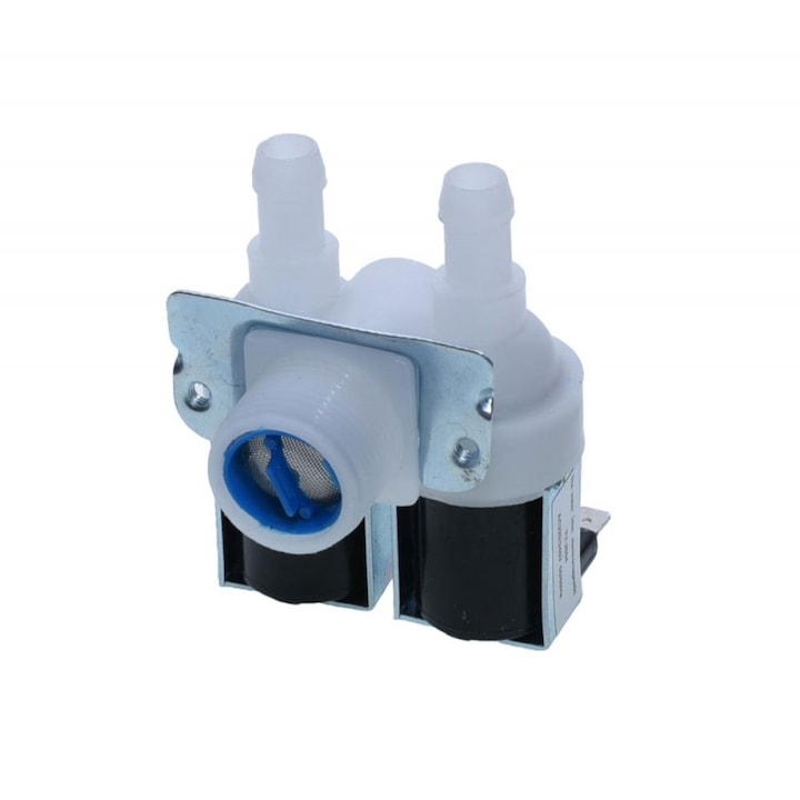 Electrovalvă universală dublă 2x14mm 90° pentru mașina de spălat, 1 / 3