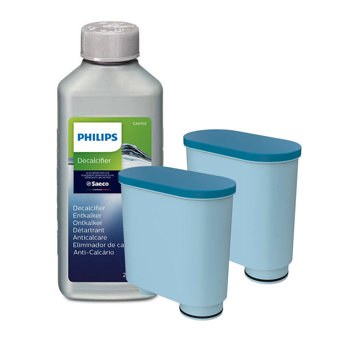 Soluție decalcifiere Philips Saeco CA6700/22, 2*250ML, 3 / 3