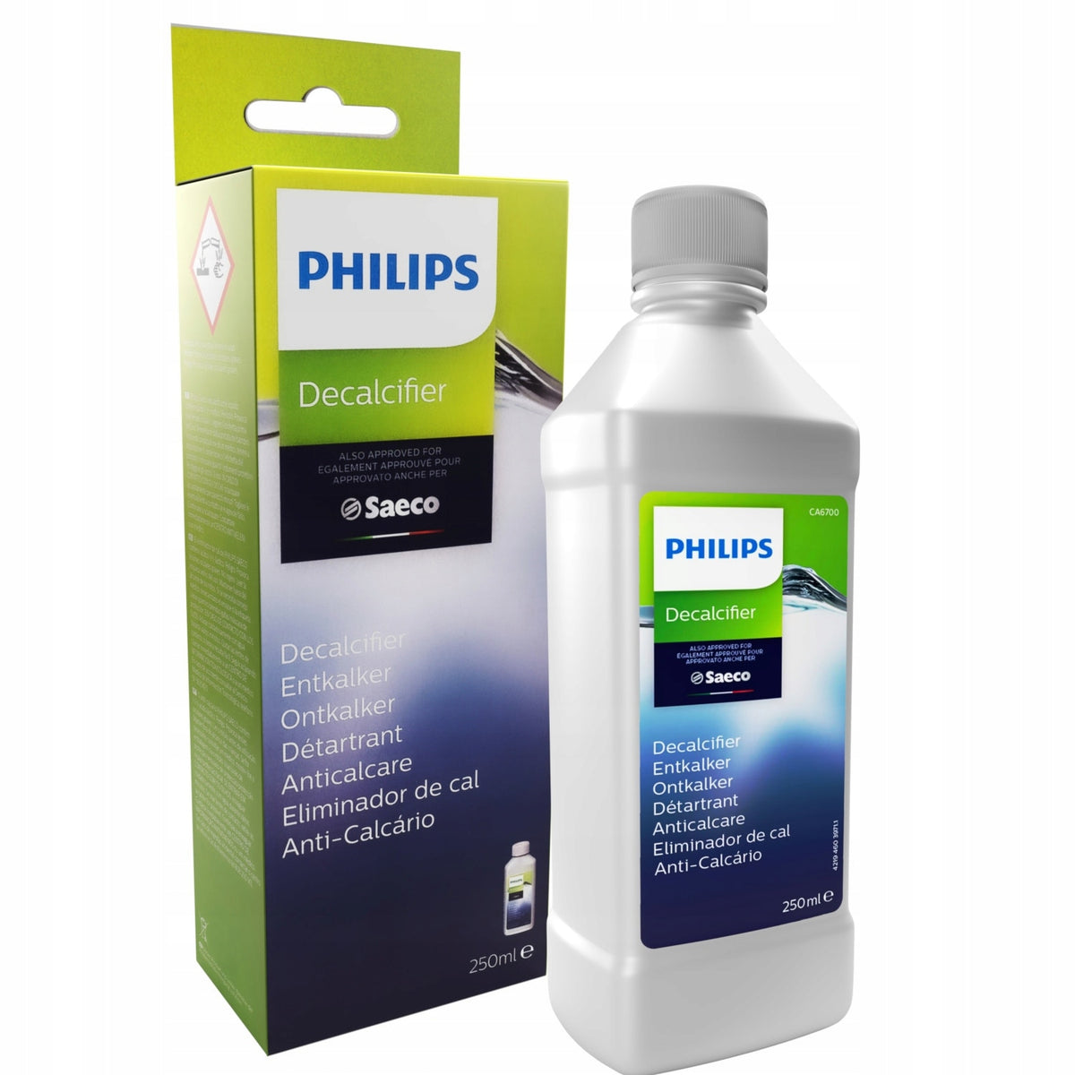 Soluție decalcifiere Philips Saeco CA6700/22, 2*250ML, 2 / 3