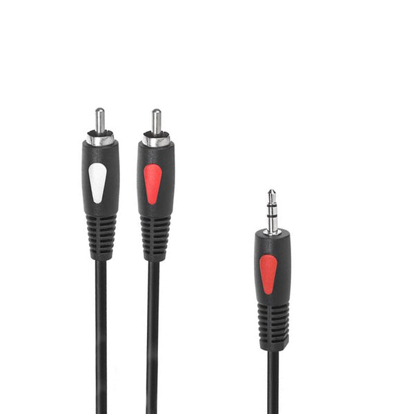 Cablu 3,5MM jack-tata/ 2XRCA-tata, 3M, stereo
