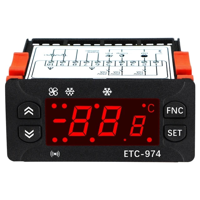ETC-974 Termostat digital cu 2 NTC 10A, 2 / 3