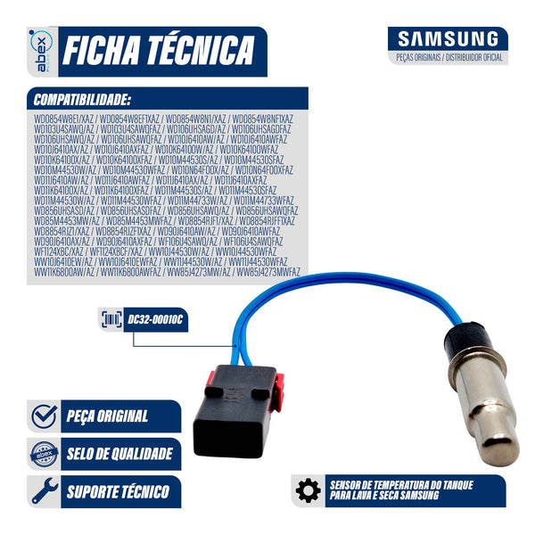 Senzor temperatură mașină de spălat Samsung DC32-00010C Original